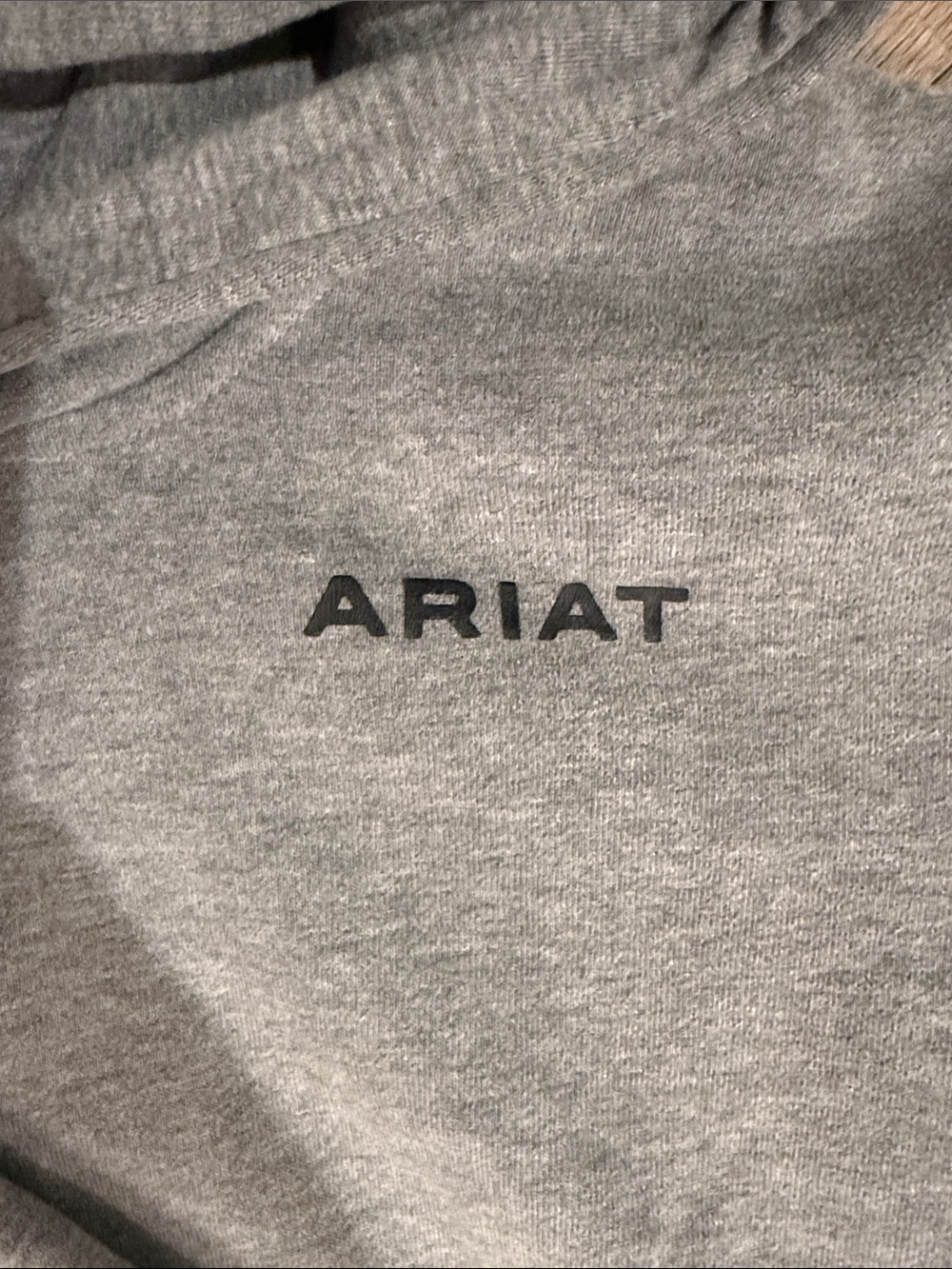 Ariat Heather Gray Hooded Sweatshirt - Picture 2 of 4